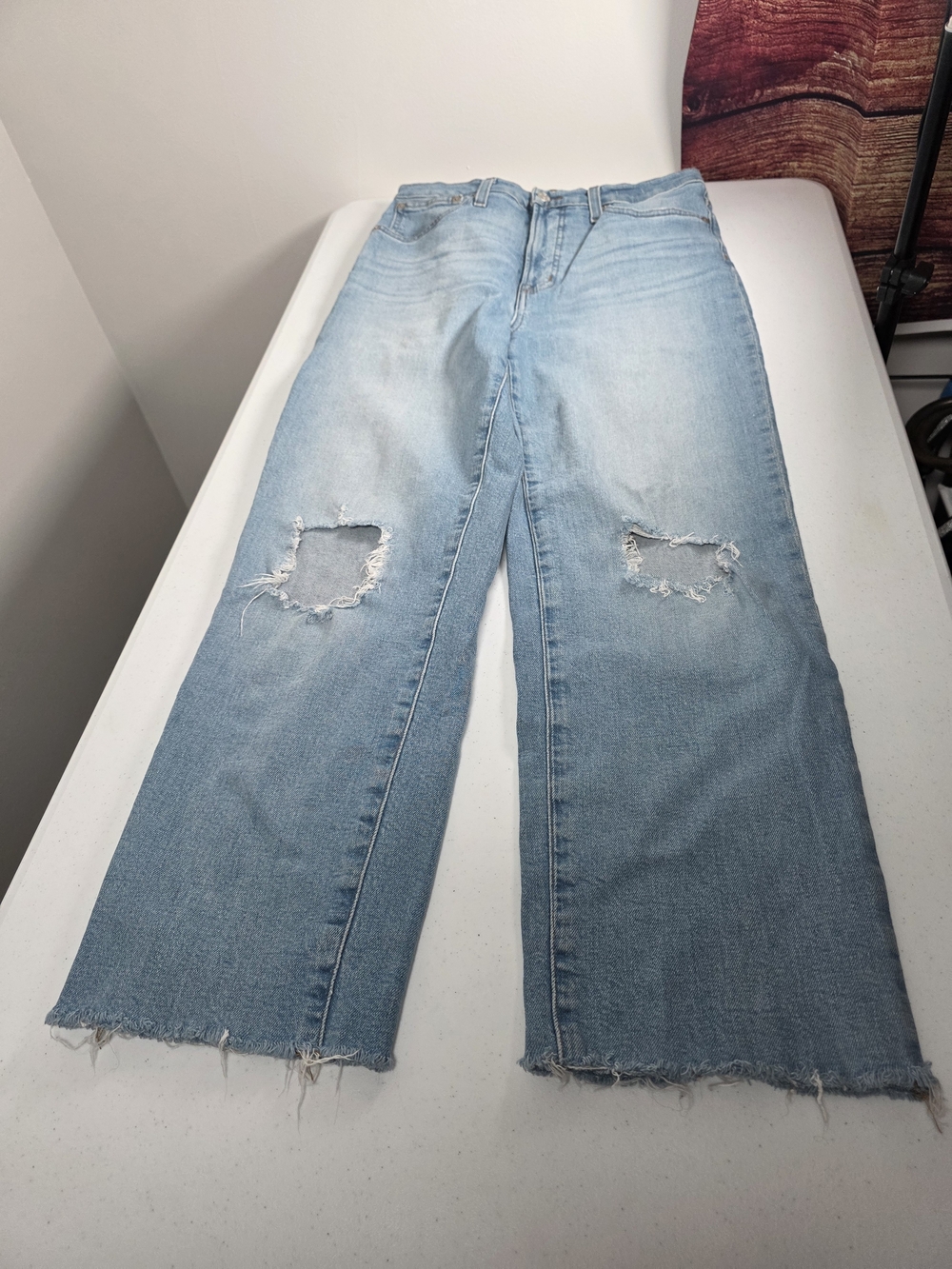Madewell Perfect Vintage Straight Jean - Knee-Rip Edition - Picture 6 of 6